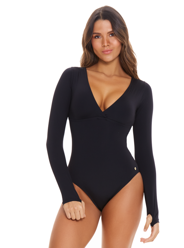 Vestido de baño entero manga larga | Chamela 28535