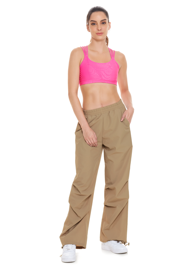Pantalón ancho en tejido plano / Pants - Chamela Colombia