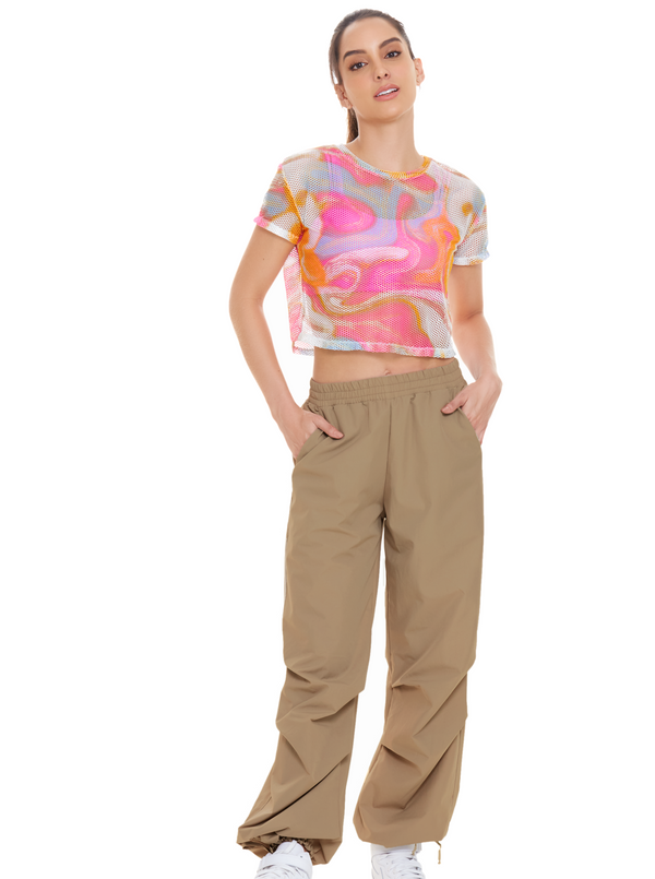 Pantalón ancho en tejido plano / Pants - Chamela Colombia