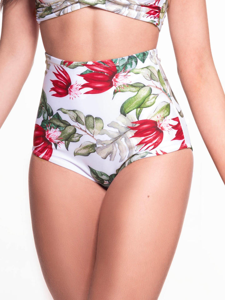 CHAMELA 26275 | Panty de Baño Talle Alto | Vestidos de Baño Estampado para Damas - Chamela Colombia