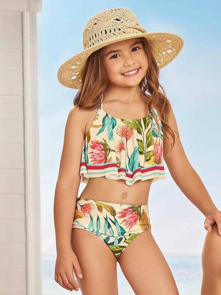 CHAMELA 26545 | Vestido de Baño Bikini Kids | Trajes de Baño Estampado para Niñas - Chamela Colombia
