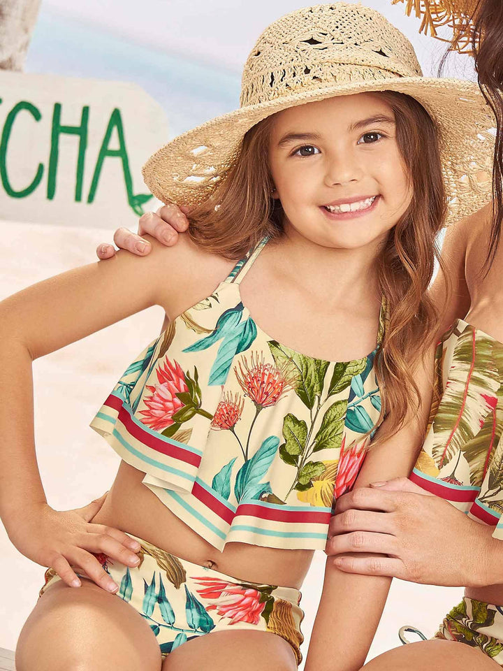 CHAMELA 26545 | Vestido de Baño Bikini Kids | Trajes de Baño Estampado para Niñas - Chamela Colombia
