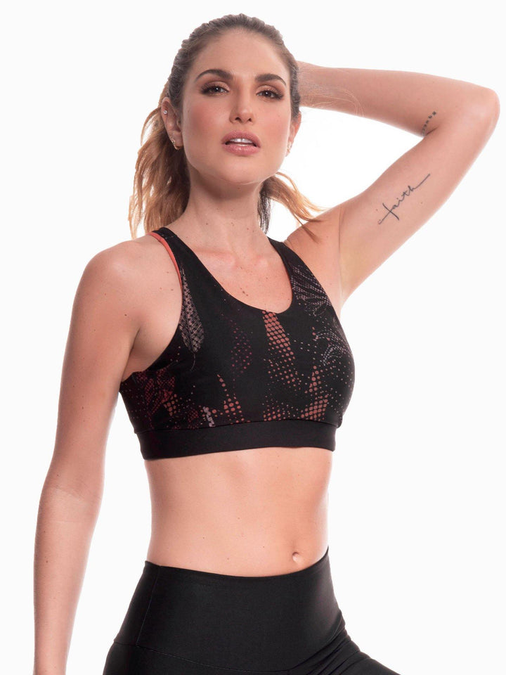 CHAMELA 26926 | Top Deportivo Estampado | Ropa Deportiva para Mujer - Chamela Colombia