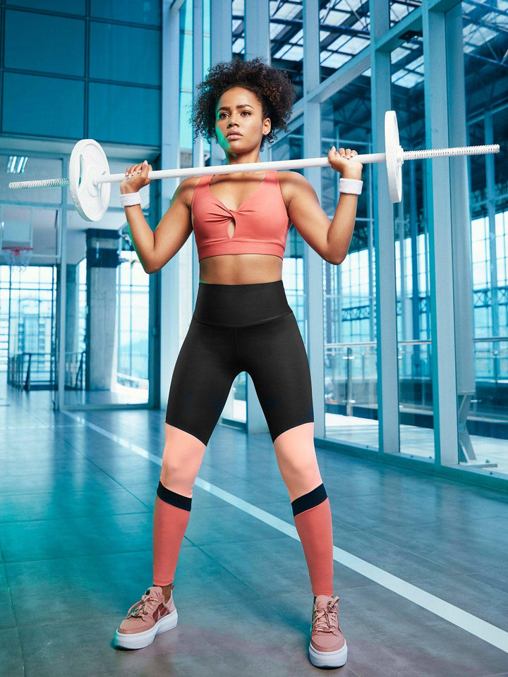 Leggings deportivo con cortes en contraste | Chamela 27829 - Chamela Colombia