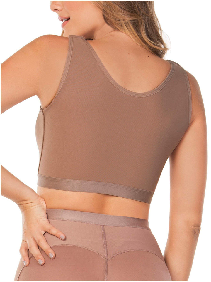 CHAMELA 01009 | Brasier Postquirúrgico para Mamoplastia | Fajas Postoperatorias | Broches Frontales - Chamela Colombia