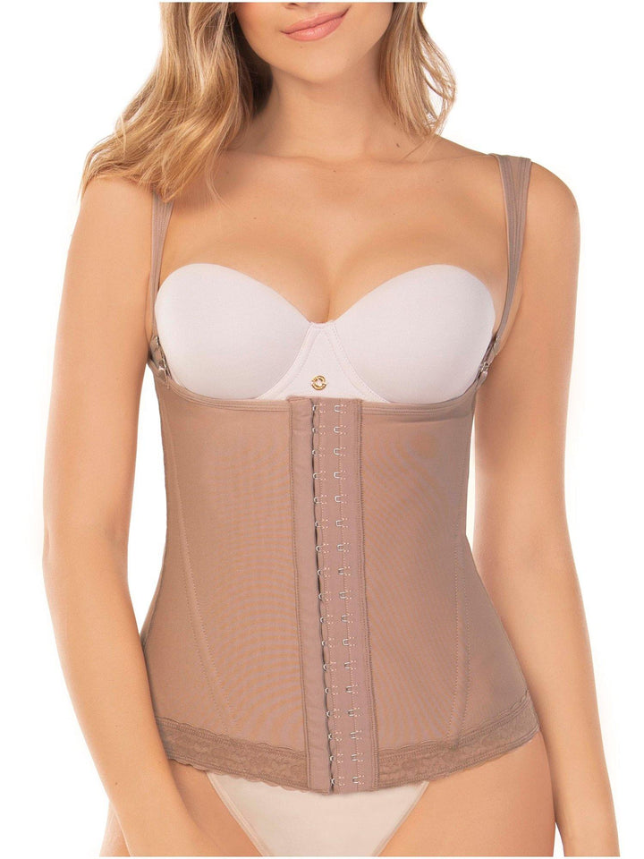 CHAMELA 01014 | Faja Reductora y Moldeaora | Estilo Chaleco | Espalda Alta con Cargaderas Anchas - Chamela Colombia