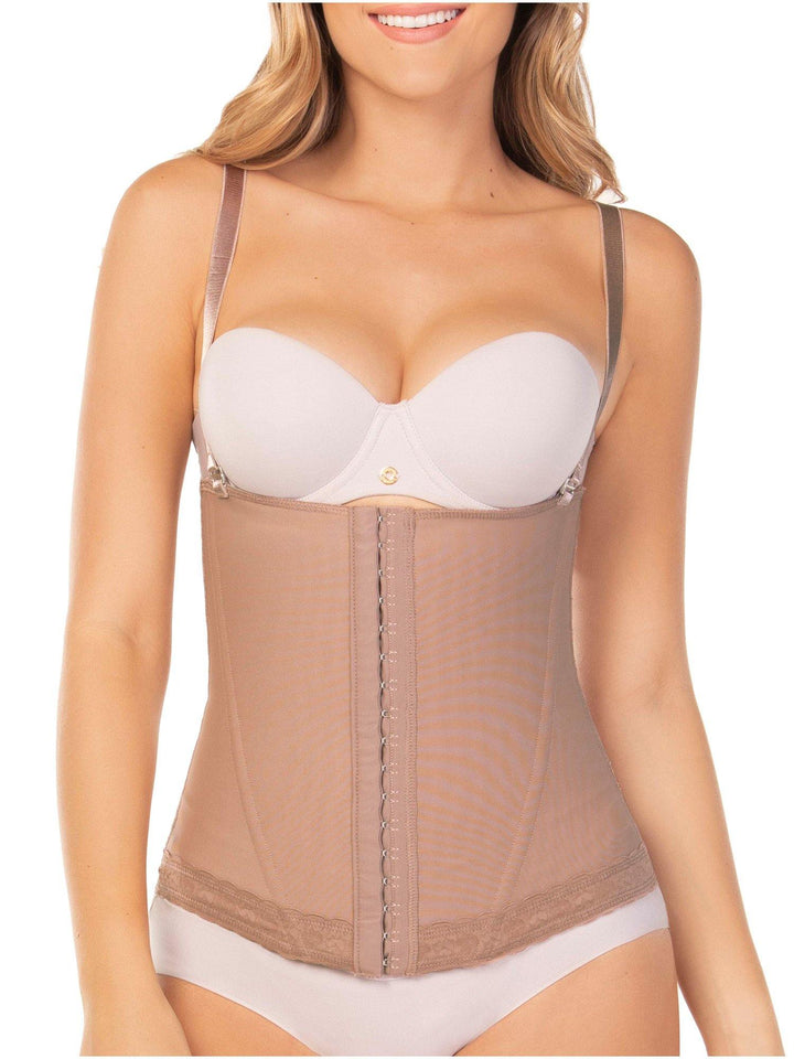 CHAMELA 01014 | Faja Reductora y Moldeaora | Estilo Chaleco | Espalda Alta con Cargaderas Anchas - Chamela Colombia