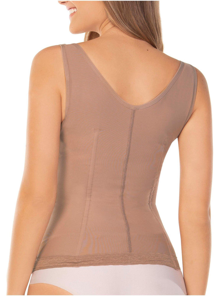 CHAMELA 01014 | Faja Reductora y Moldeaora | Estilo Chaleco | Espalda Alta con Cargaderas Anchas - Chamela Colombia